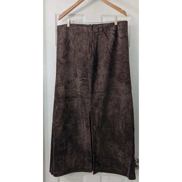Genuine Suede August Silk Logic Maxi Skirt - Picture 2 of 4